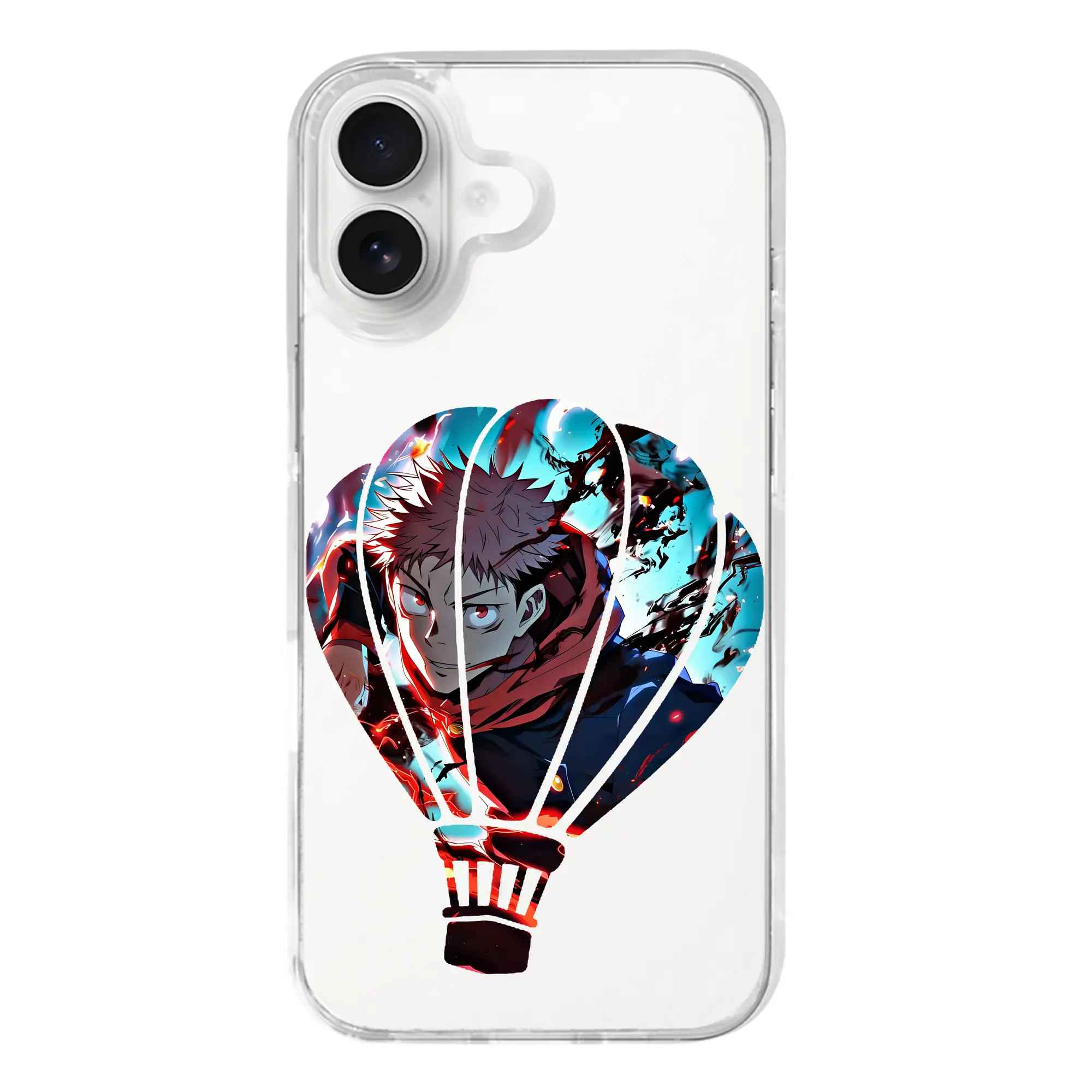 呪術廻戦 グッズ,虎杖 悠仁 - iPhone 17シリーズ 透明スマホケース – 薄型・耐衝撃・精密フィット保護カバー